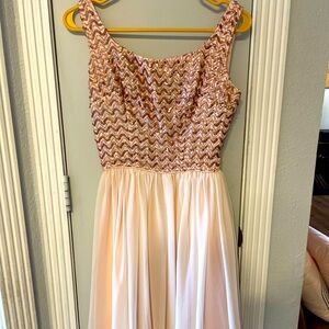 True Vintage cocktail dress- Blush Pink